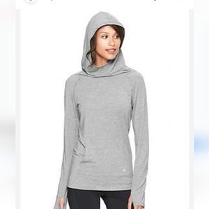 GAP Gray Fitted Sweatshirt Hoodie